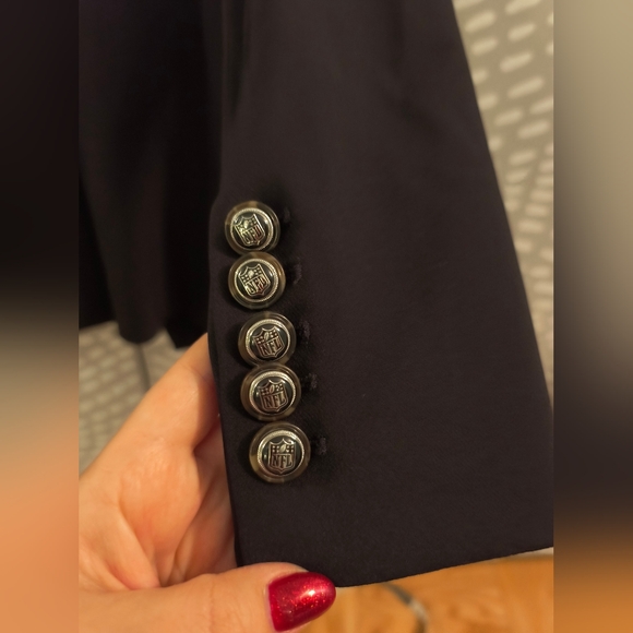 Veronica Beard x NFL Cleveland Browns Dickey Black Jacket No Hoodie US Size 12 - Picture 4 of 10